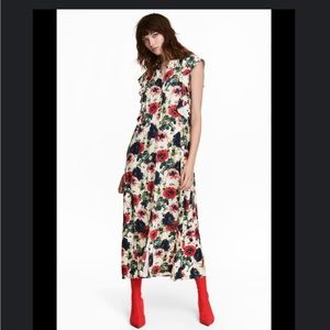 H&M Floral Maxi Dress - Red, Blue, White